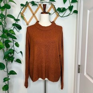 A NEW DAY Orange Oversized Pullover Sweater